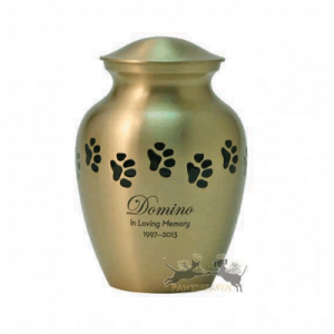 Copper Paw Print Jar Urn