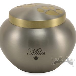 Pewter Pet Jar Urn