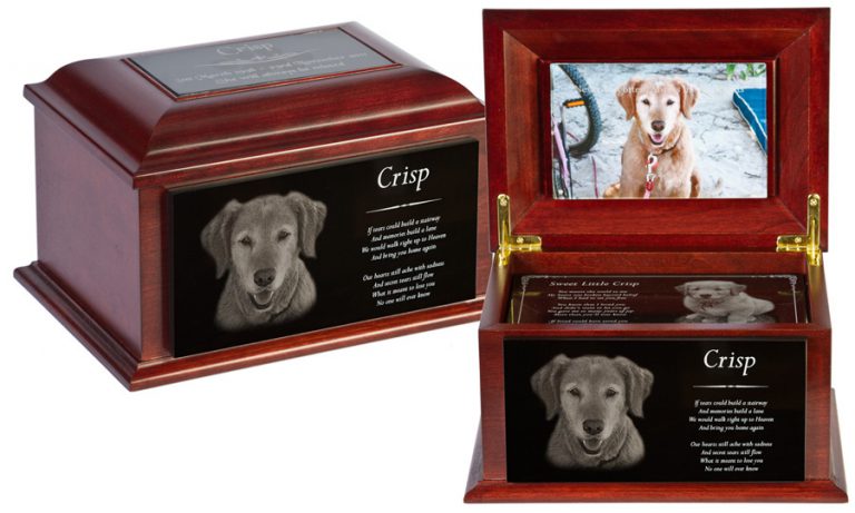 engraved pet urn