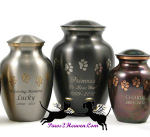 Paw Print Pet Urn